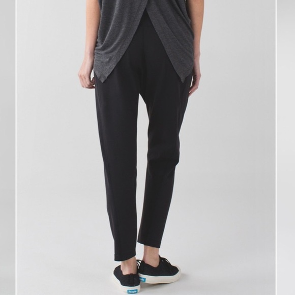 Lululemon Wrap It Up Trouser Pant Black Athleisure - Picture 2 of 14